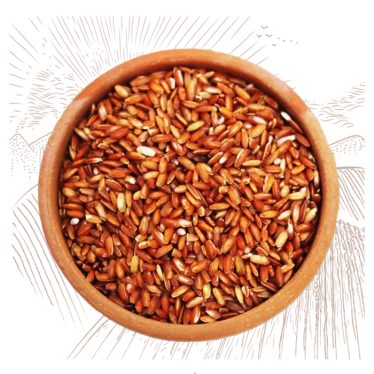 Red puttu rice