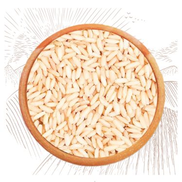Hand-pounded rice