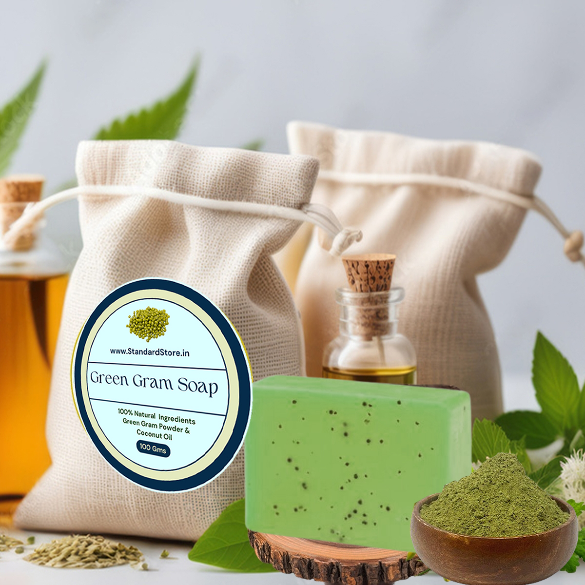 hand made green gram soap